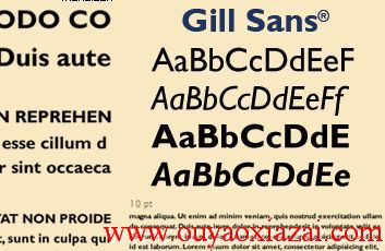 Gill Sans Ultra Bold全套英文标准字体下载