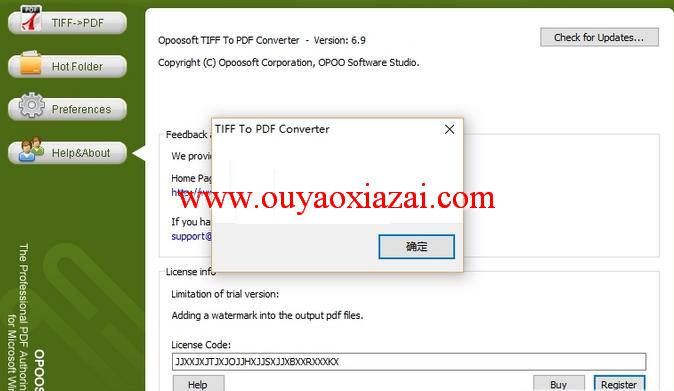 tiff文件转pdf文件软件_OpooSoft TIFF To PDF Converter