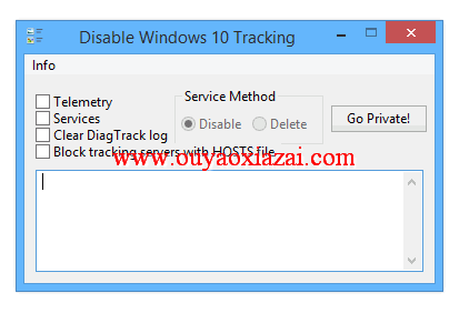 屏蔽Win10用户追踪_Windows 10 Tracking Disable Tool