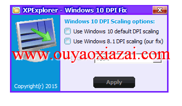 Windows10字体显示模糊修正工具_Windows10 DPI Fix