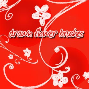 PS绘制的花卉笔刷