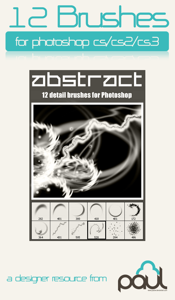 PS12种炫动摘要笔刷