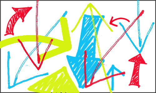 PS手绘线条箭头涂鸦笔刷