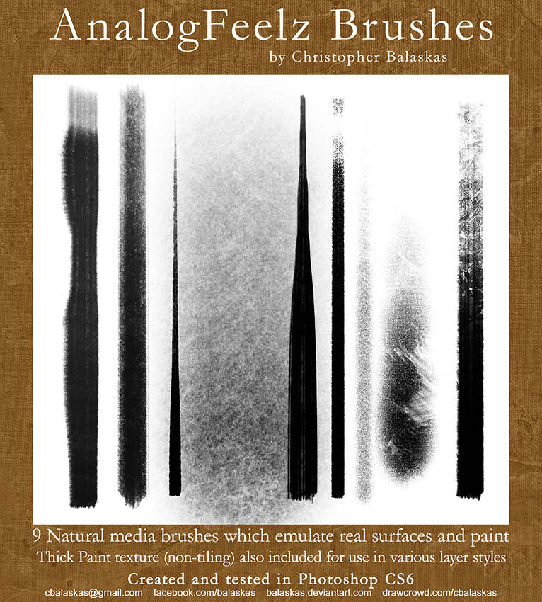 Photoshop CS6 定制画笔笔刷素材