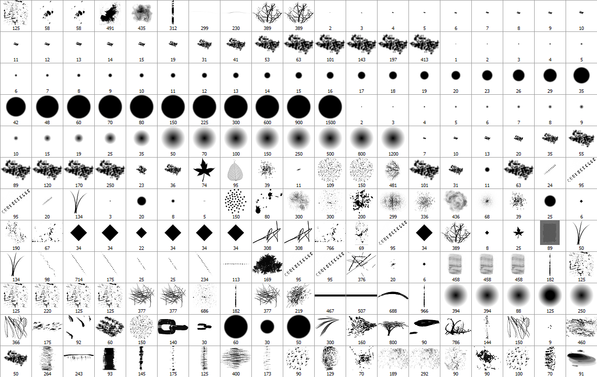 ps超多自用PS笔刷包|Photoshop笔刷包