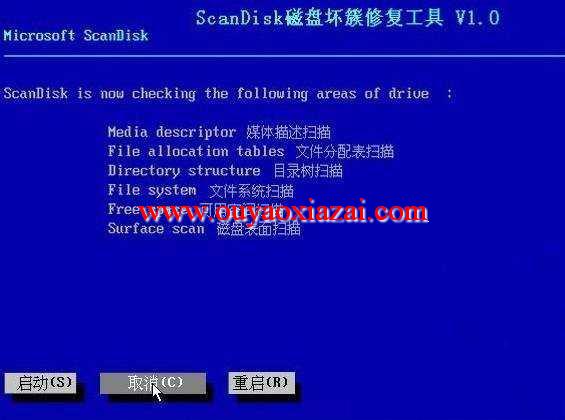 scandisk.iso硬盘坏道修复工具中文版