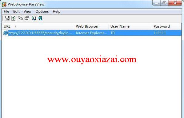 WebBrowserPassView浏览器密码查看器 V1.81 中文版