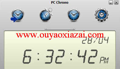 电脑定时器/秒表/时钟工具_PC Chrono定时器