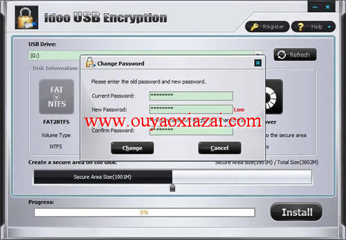 U盘加密、优盘加密工具_idoo USB Encryption