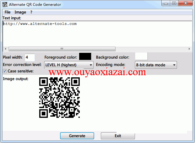 Alternate QR Code Generator二维码生成工具