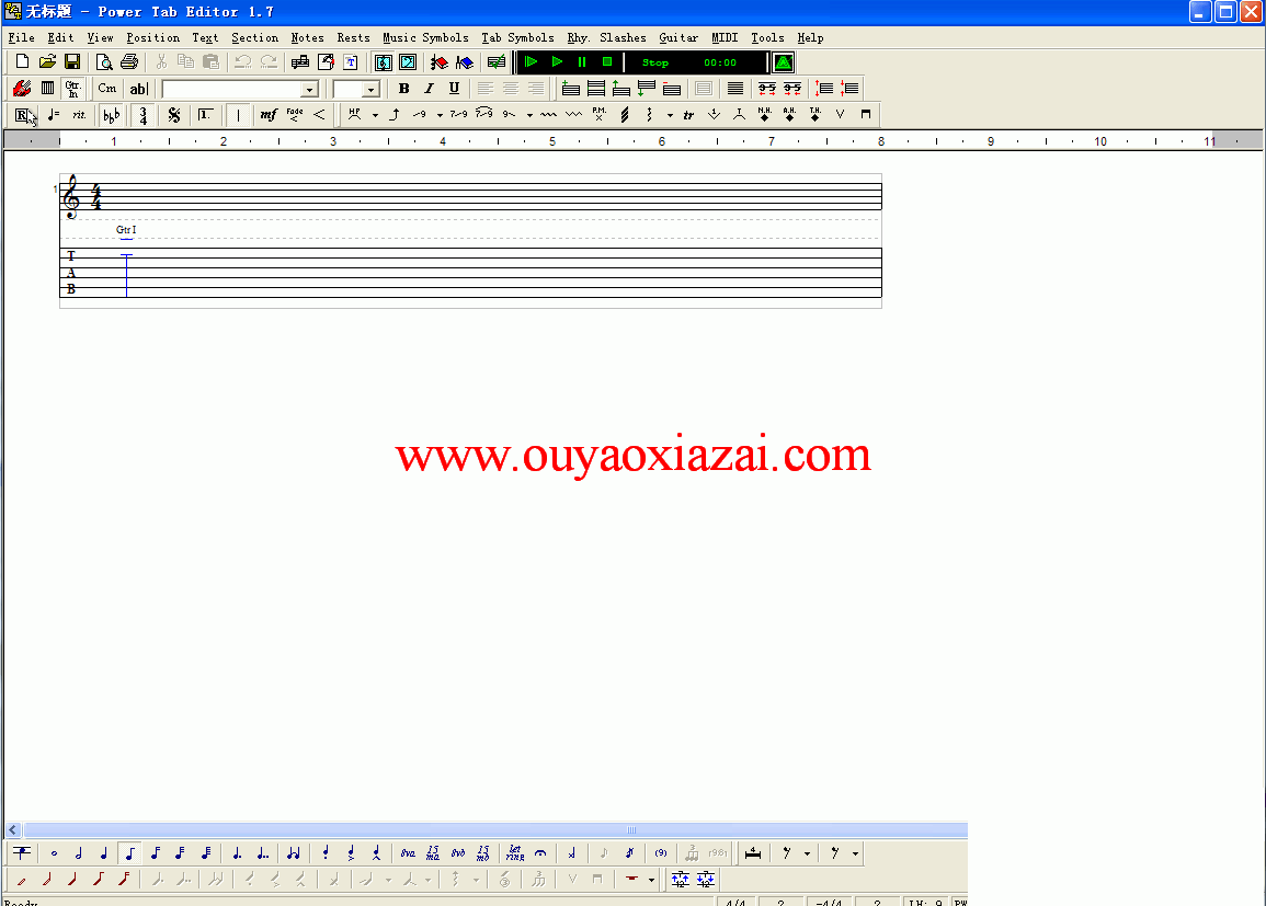 免费吉它创作制谱软件_Power Tab Editor