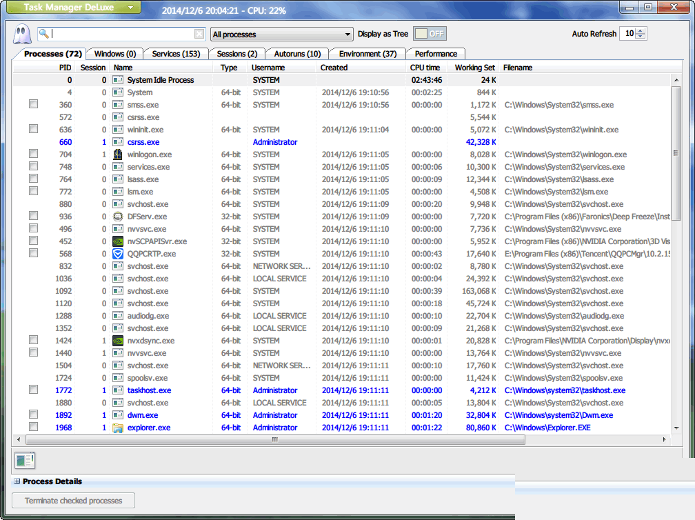 MiTeC Task Manager DeLuxe