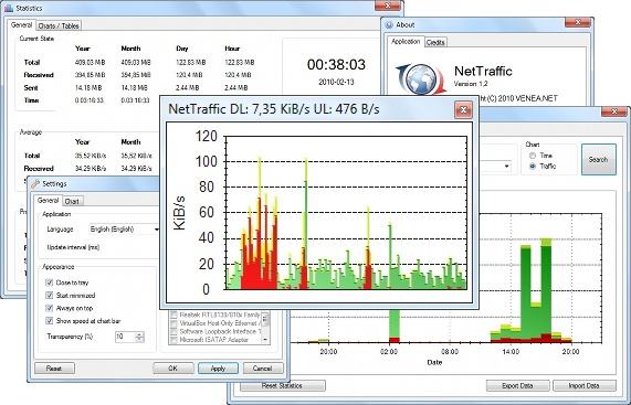 在系统托盘上显示网络流量_NetTraffic