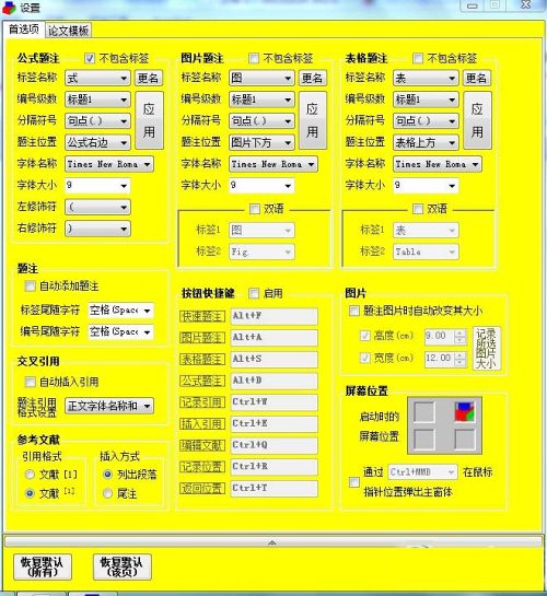 本科毕业论文格式排版软件