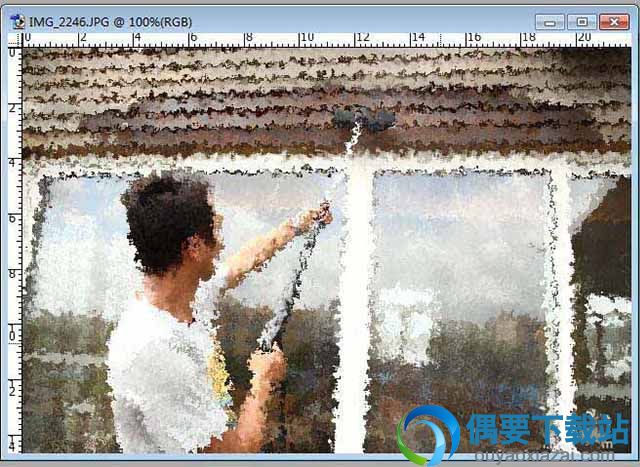 PS怎么使用画笔描边滤镜?