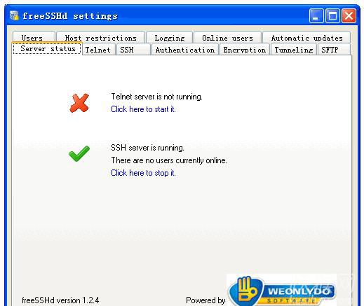 SSH服务器FreeSSHD免费版