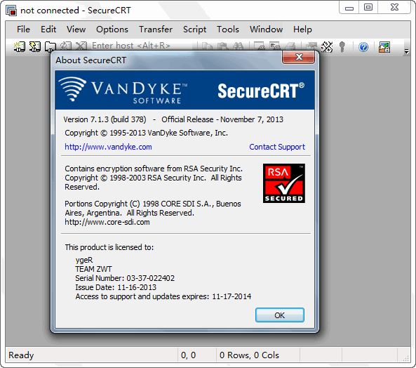 VanDyke SecureFX V8.1.2 x64 汉化版