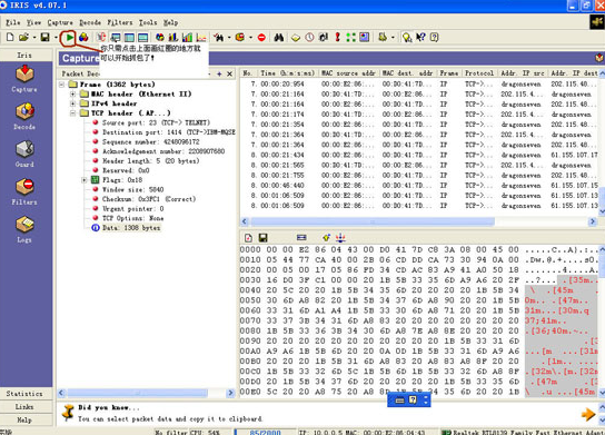 Iris Network Traffic Analyzer汉化版下载