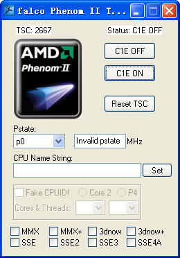 cpu信息更改器Phenom II Tweaker