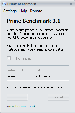 Prime Benchmark(cpu性能测试工具)