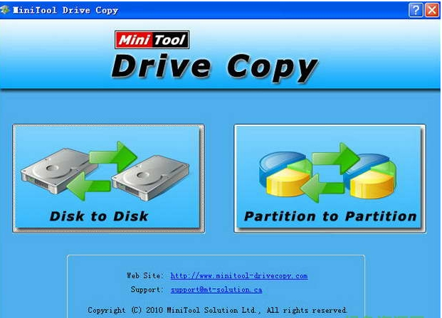 MiniTool Drive Copy硬盘对拷工具