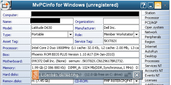 MVsoft MvPCinfo硬件测试工具