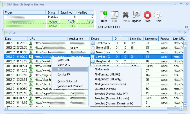 gsa search engine ranker搜索引擎优化工具