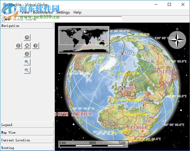 Marble电子地球仪