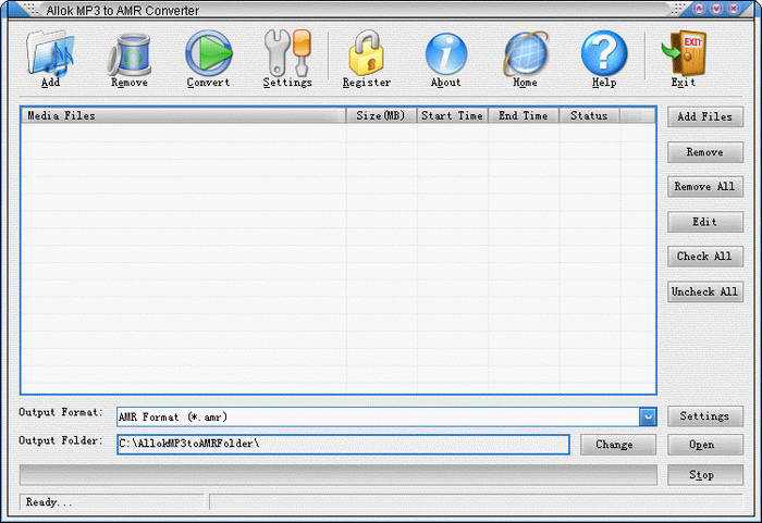 MP3格式转AMR格式工具_Allok MP3 to AMR Converter