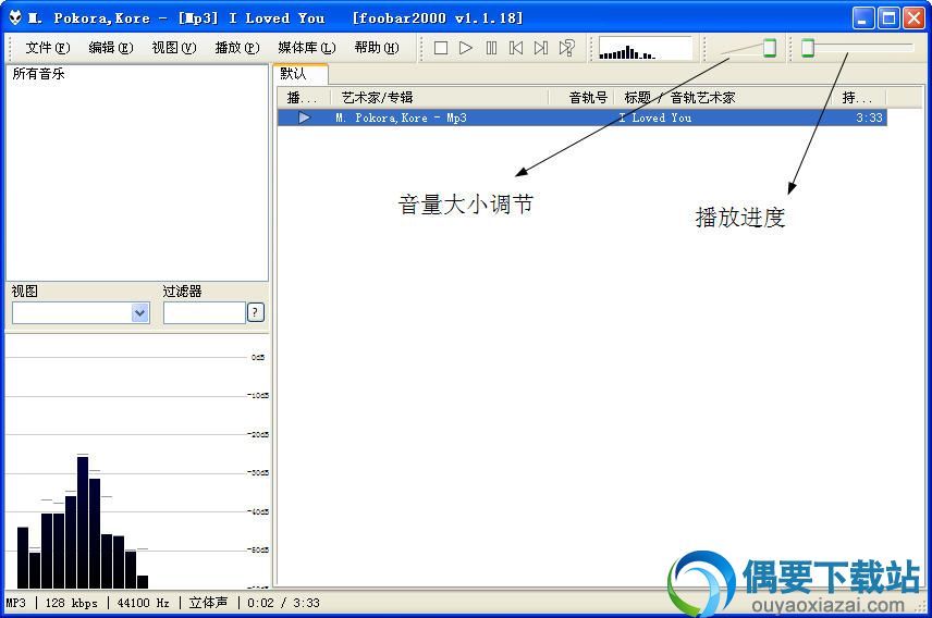 Foobar2000调节音量