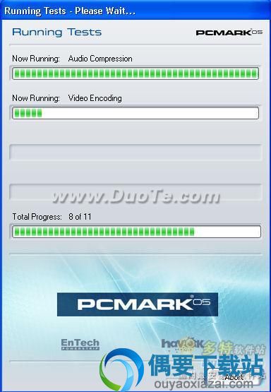 PCMark05测试中