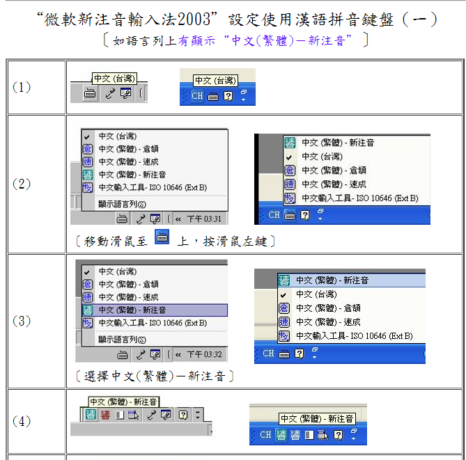 微软新繁体注音输入法下载