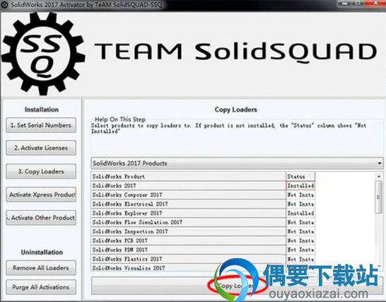 开启3.Copy Loaders点击Copy Loaders