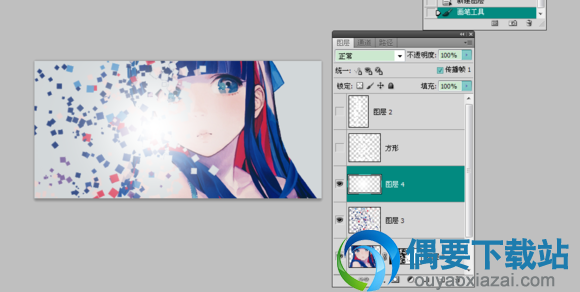 PS碎片效果制作教程