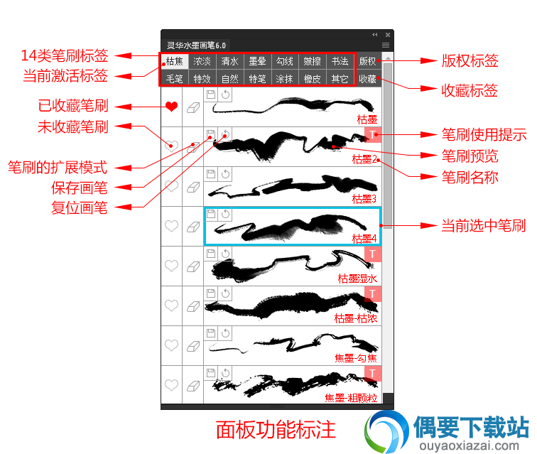PS灵华水墨画笔6.0更新