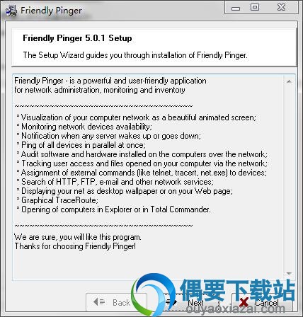 Friendly Pinger