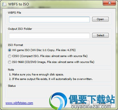 wbfs2转iso工具_WBFS to ISO