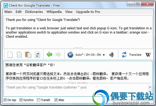 翻译界面