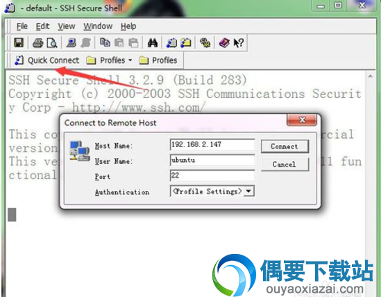 点击connect