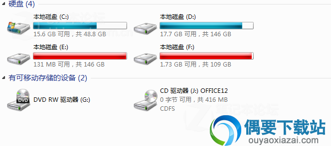 加载虚拟光驱成功后盘符为J盘