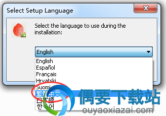 选择安装语言