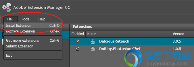 手动安装Extension Manager