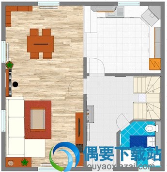Room Arranger制作的室内装修设计效果图2