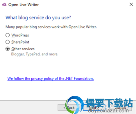 选择第三个Other services