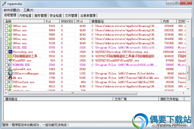 对于Wsyscheck的颜色显示