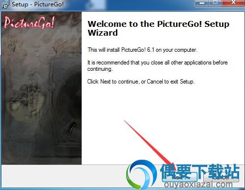 在弹出的页面窗口中点击next按钮