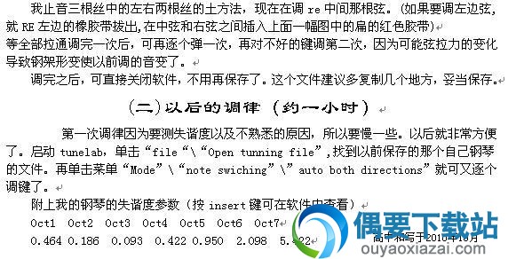 用TuneLab对钢琴调音调律完成