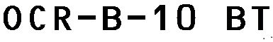 OCR-B 10 BT.ttf字体效果演示