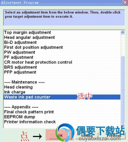 点Perticular adjustment mode