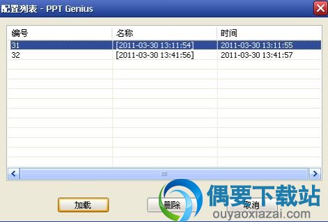 配置加载和删除
